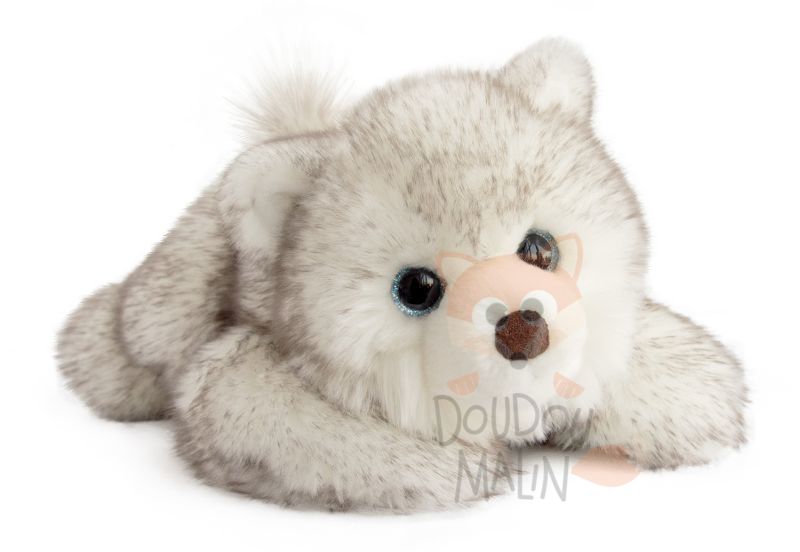  signature peluche chien husky gris blanc 30 cm 